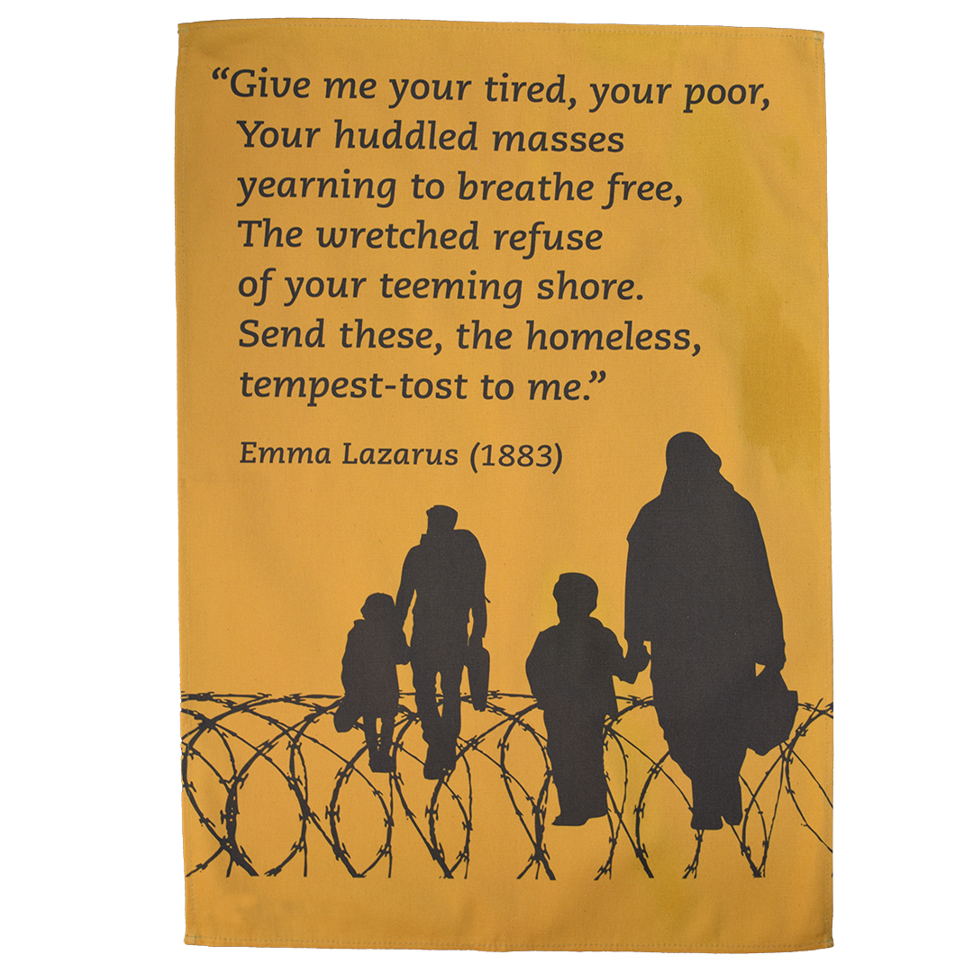 Image of a Refugee tea towel