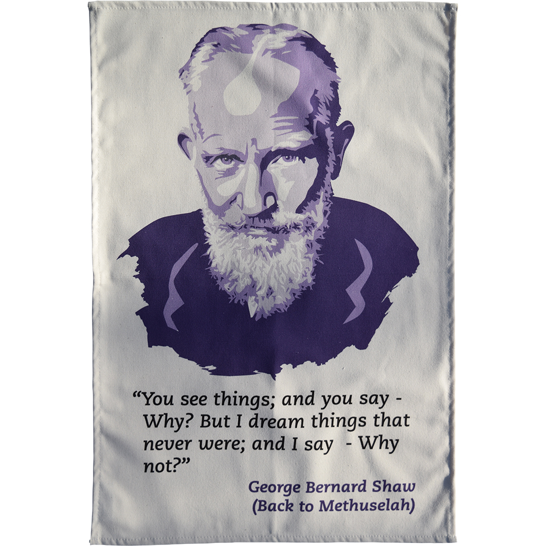 George Bernard Shaw tea towel