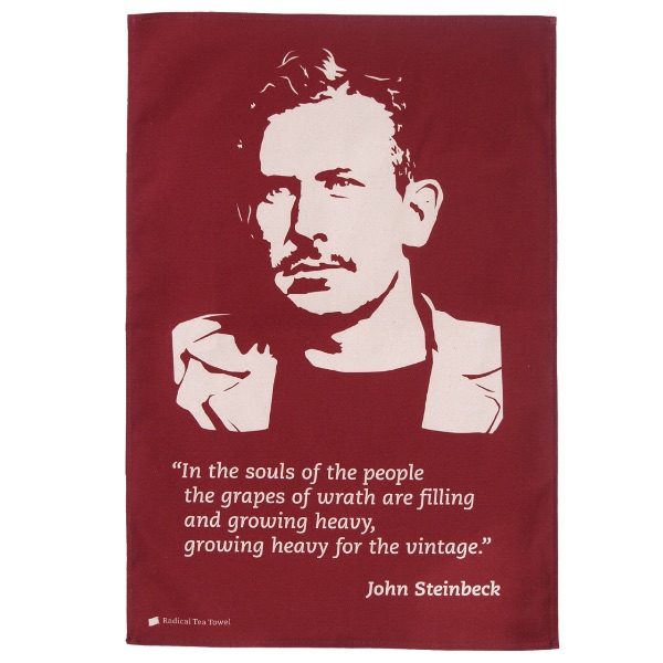 John Steinbeck tea towel
