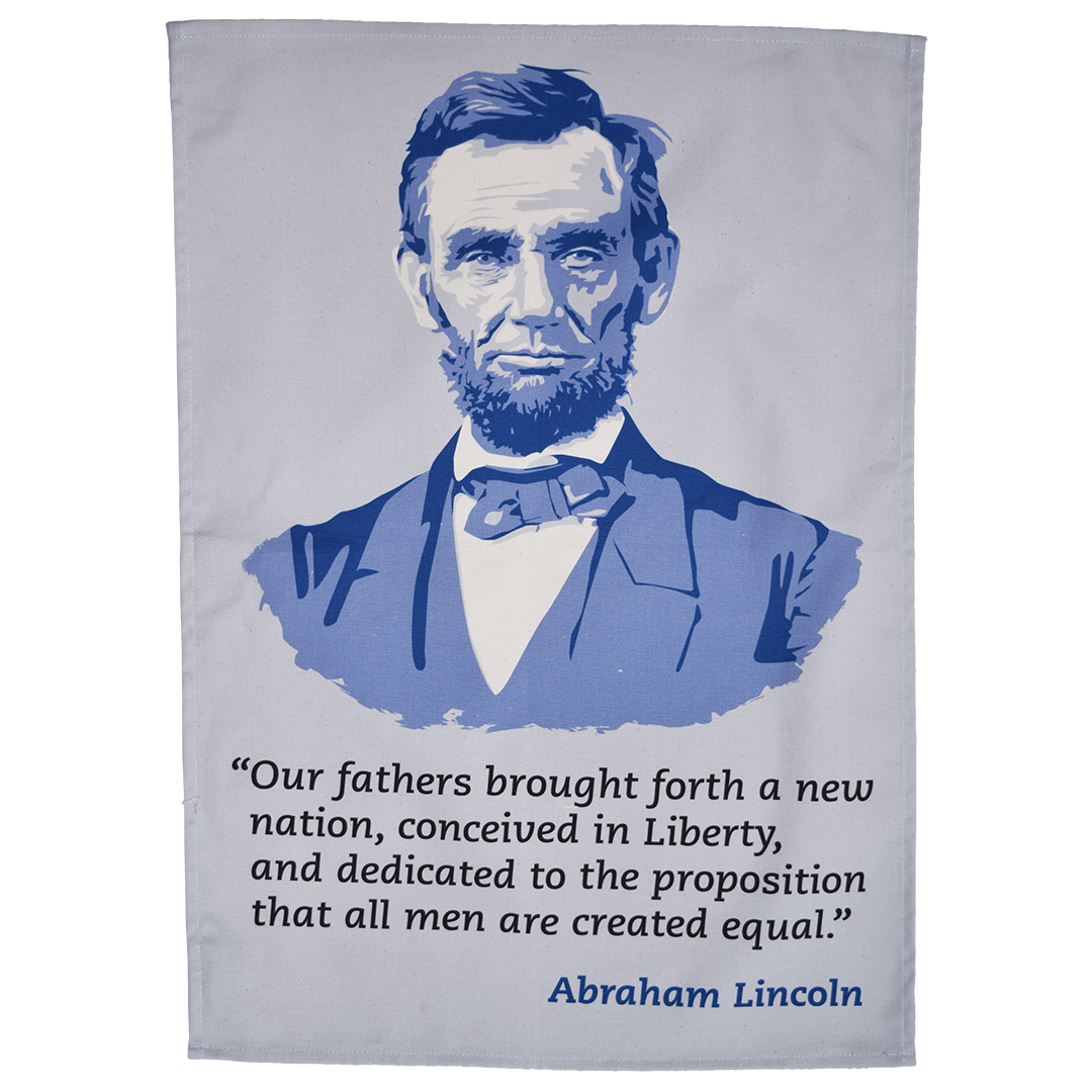Abraham Lincoln tea towel