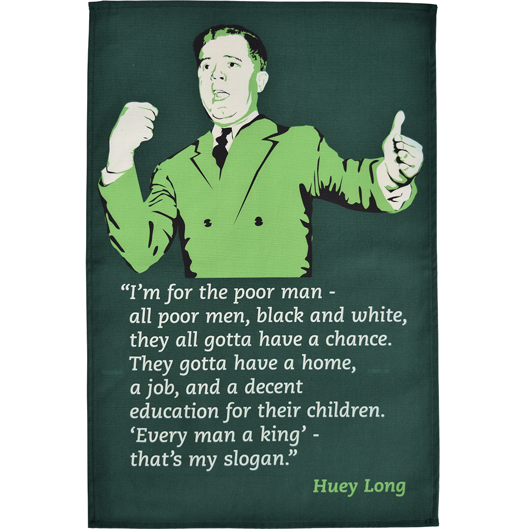 Huey Long tea towel