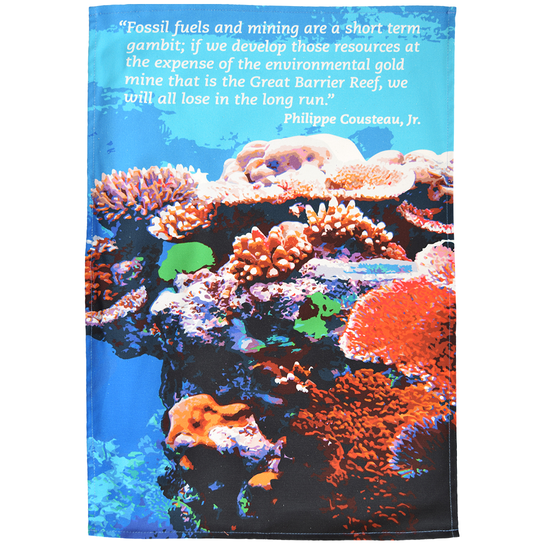 Great Barrier Reef tea towel