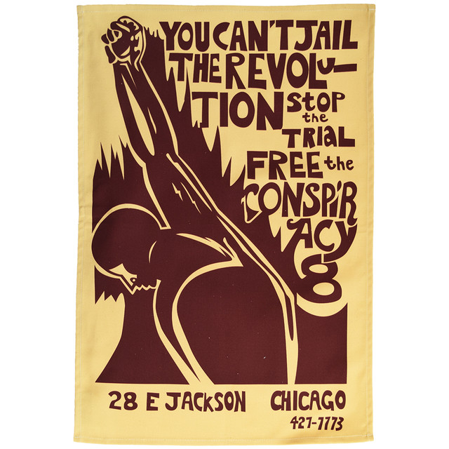 Chicago Seven tea towel