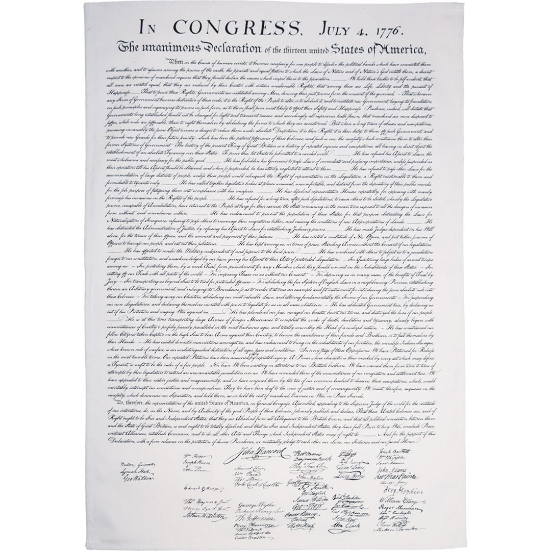 Declaration of Independence tea towel