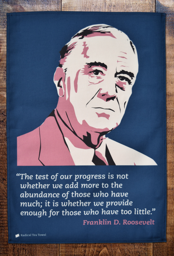 Franklin D Roosevelt Tea Towel