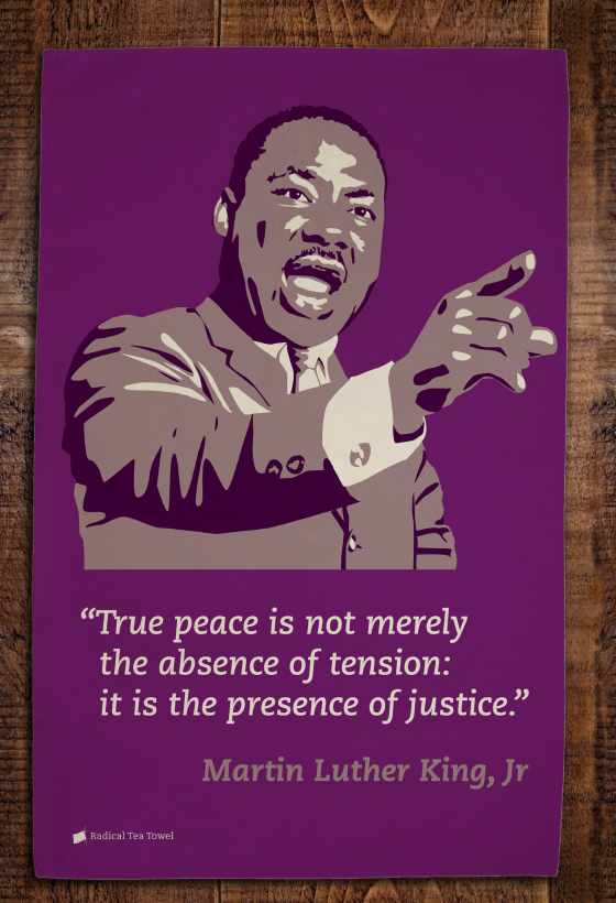 MLK Peace Tea Towel